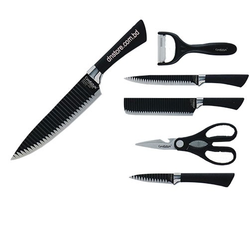 D Discount Shop - EVERRICH 6pcs/set Kitchen Knife Set