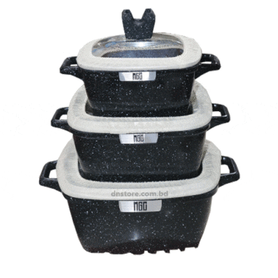 MGC Marble Coating Cookware Set, 6 Pic Cookware Set