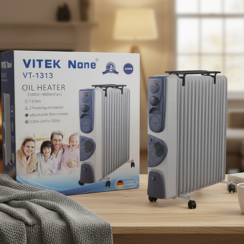 অয়েল রুম হিটার- VITEK None VT-1313 13 Fin Oil Room Heater - Image 3